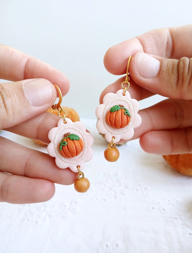 Cercei Pink Pumpkin