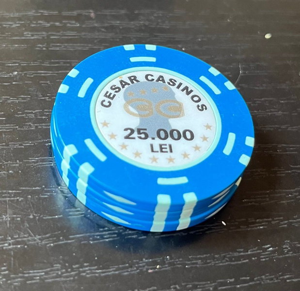 Set 3 Jetoane "Cesar Casinos" București 25.000 Lei (anii '90)