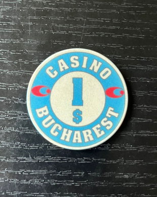 Jeton Casino Bucharest InterContinental $1 Anii '90  Piesă Istorică de Colecție