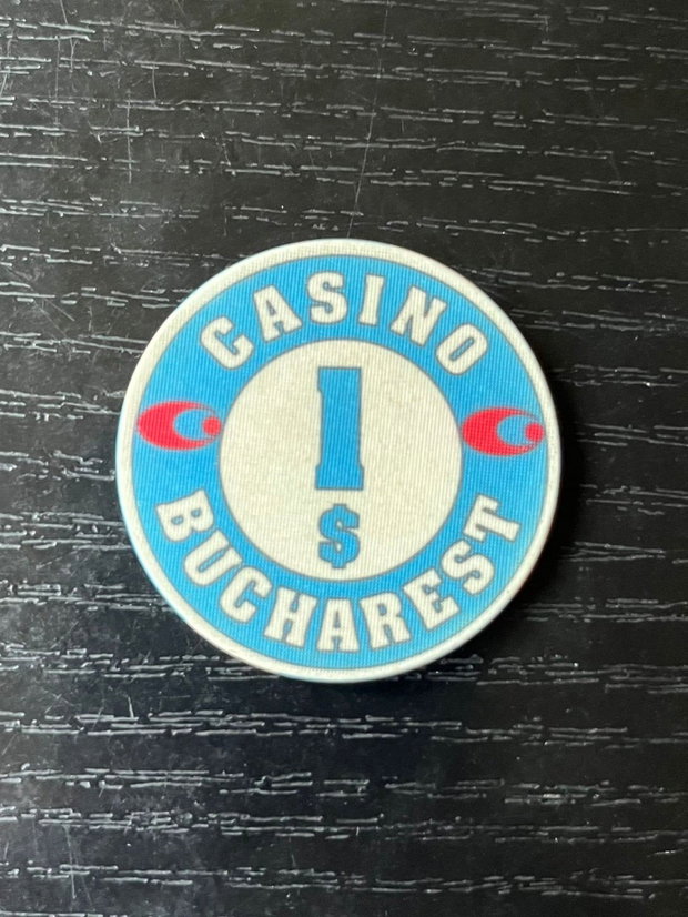 Jeton Casino Bucharest InterContinental $1 Anii '90 Piesă Istorică de Colecție