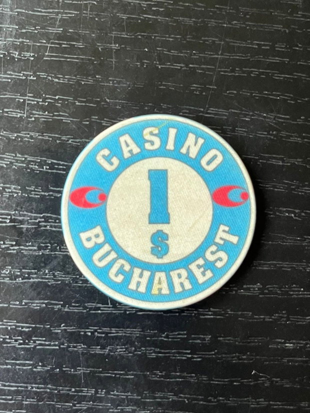 Jeton Casino Bucharest InterContinental $1 Anii '90 Piesă Istorică de Colecție