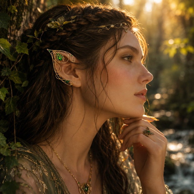 Cercei urechi de elf Spirit of Nature