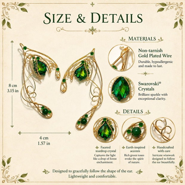 Cercei urechi de elf Spirit of Nature