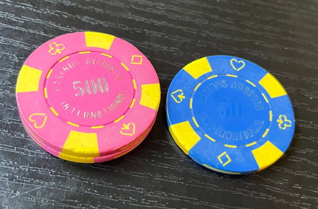 Lot 3 Jetoane Cazino Vintage Casino Bucharest (Casinos Austria International) Anii 90