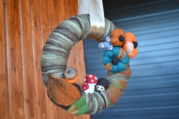 Decoratiune handmade de toamna
