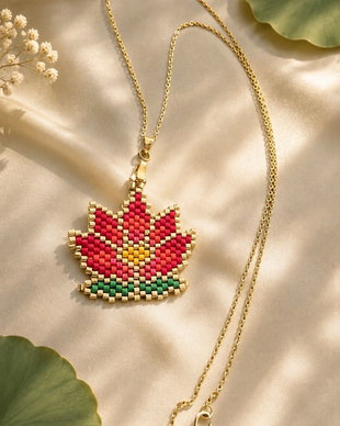 Colier floare de lotus