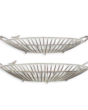 Set doua cosuri din fier forjat antik grey