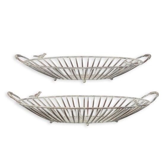 Set doua cosuri din fier forjat antik grey
