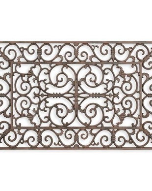 Covoras dreprunghiular intrare din fonta antik brown