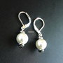 cercei argint 925 si perle albe seashell
