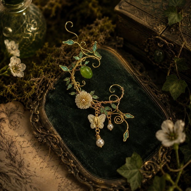 Cercel ear cuff Enchanted Garden