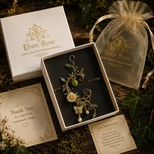 Cercel ear cuff Enchanted Garden