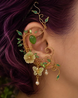 Cercel ear cuff Enchanted Garden