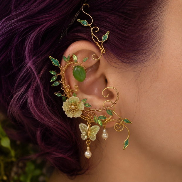 Cercel ear cuff Enchanted Garden