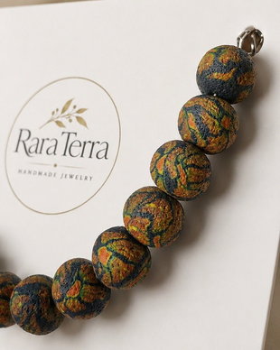 Brățară Pebble  Autumn Tapestry | Lut polimeric | RaraTerra