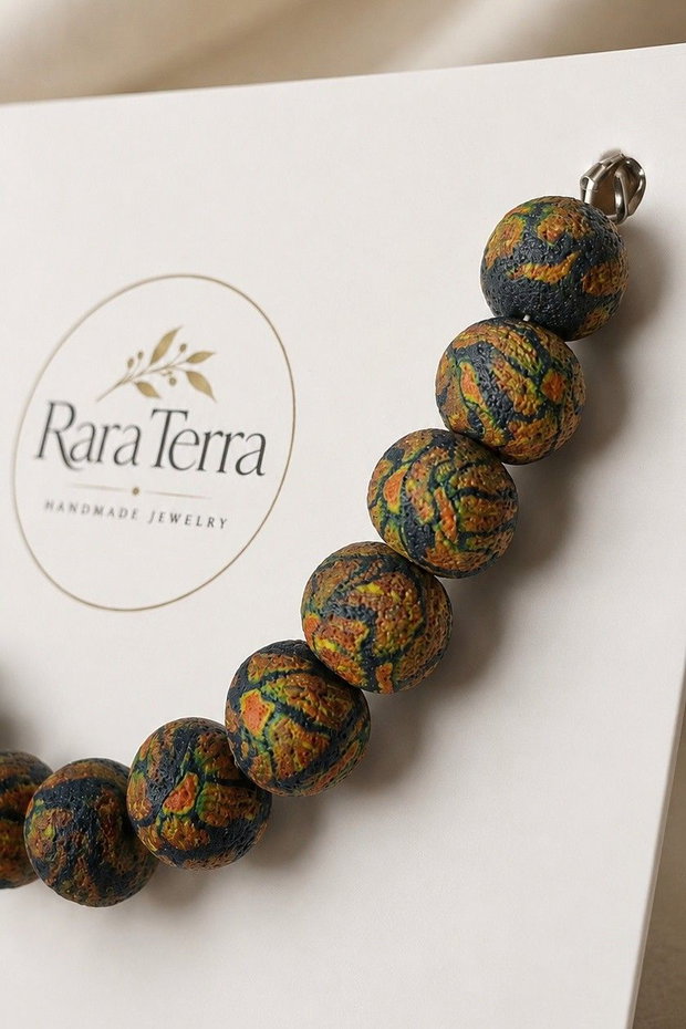 Brățară Pebble Autumn Tapestry | Lut polimeric | RaraTerra