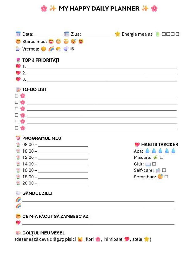 Daily planner