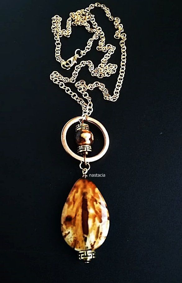 pandantiv cu pietre semipretioase agate crabfire