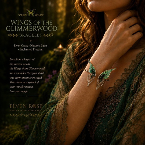 Brățară cuff Wings of the Glimmerwood