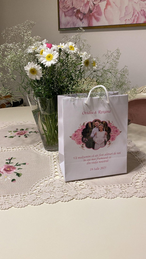 Pungi marturii personalizate cu poza