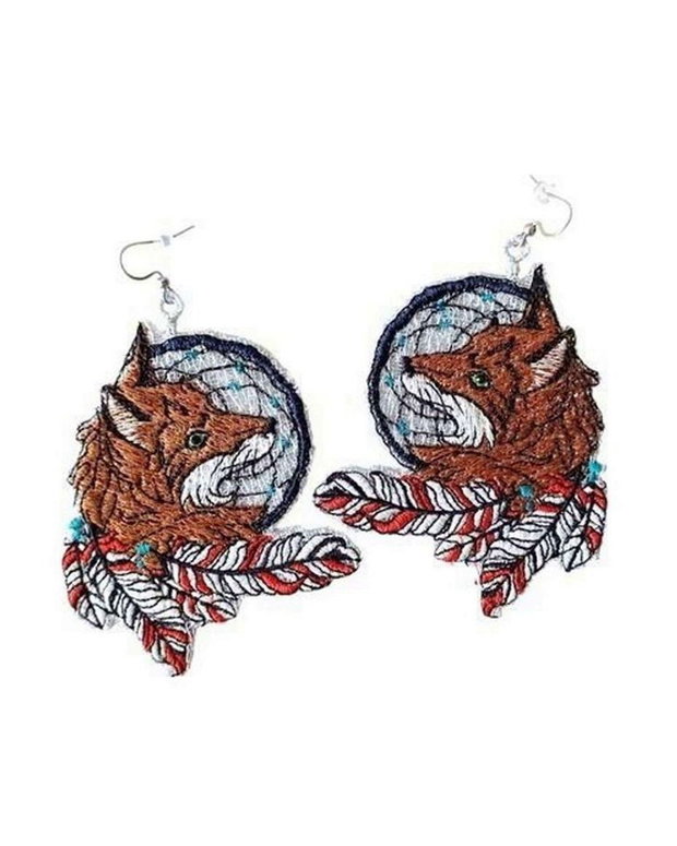 Cercei Dreamcatcher cu Vulpe