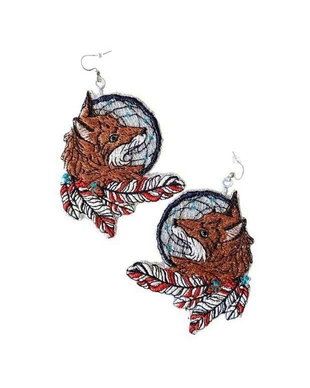 Cercei Dreamcatcher cu Vulpe