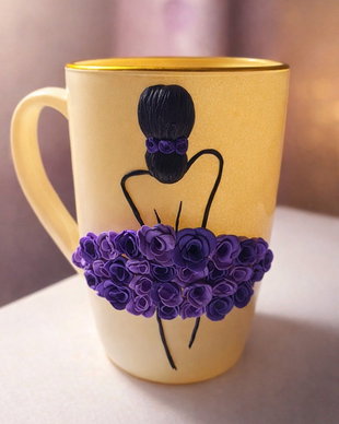 Cana decorată handmade