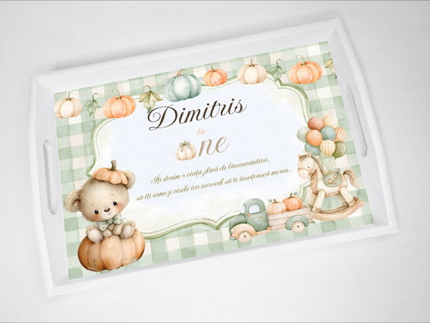 Set mot 1 anisor - Little Pumpkin - Tavita si accesorii
