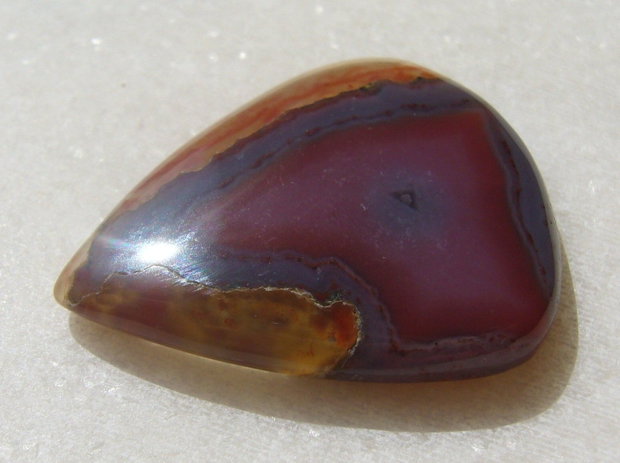 Agata Botswana cabochon aprox 33x27x5.6 mm