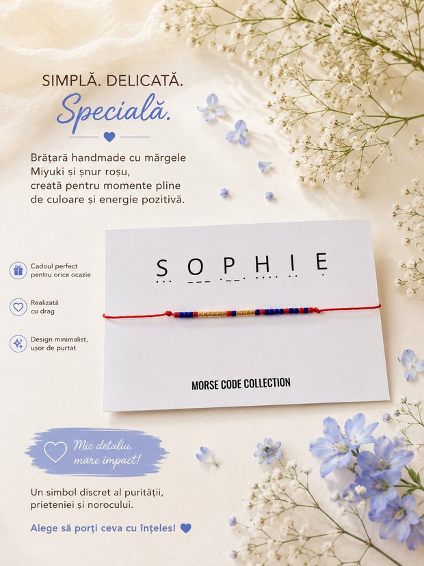 Bratara Cod Morse Sophie