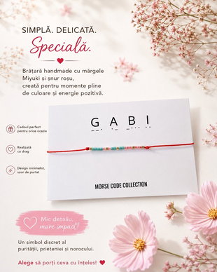 Bratara Cod Morse Gabi