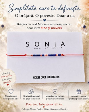 Bratara Cod Morse Sonja