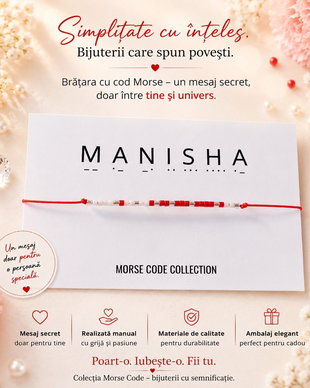 Bratara Cod Morse Manisha