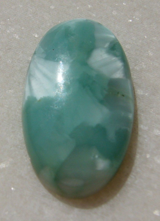 Hemimorphit cabochon aprox 34.5x18.5x5.7 mm