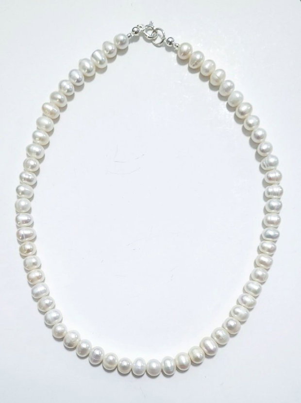 Colier argint 925 cu perle de cultura