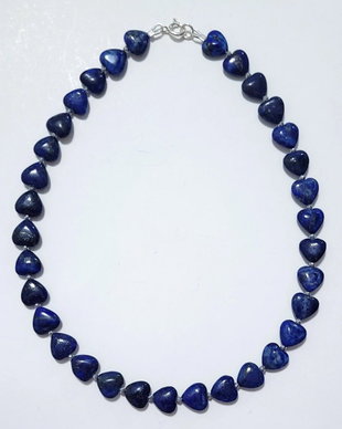 Colier argint 925 cu lapis lazuli si hematit