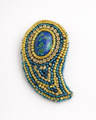 Broșă Cabochon Lacrimă  ArtByHand | Accesoriu unicat