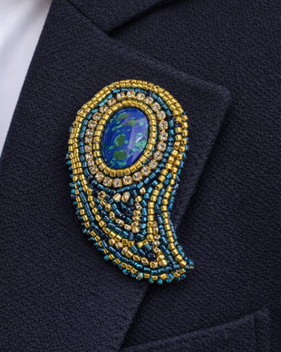 Broșă Cabochon Lacrimă  ArtByHand | Accesoriu unicat