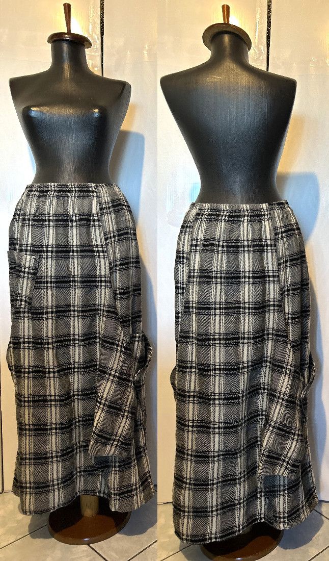 FUSTA LUNGA STOFA LANA TARTAN