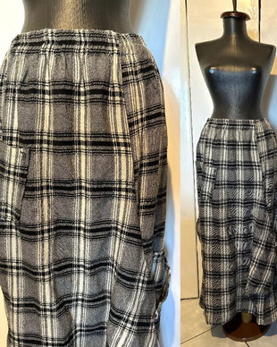 FUSTA LUNGA STOFA LANA TARTAN