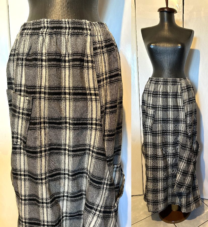 FUSTA LUNGA STOFA LANA TARTAN