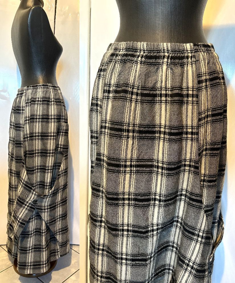 FUSTA LUNGA STOFA LANA TARTAN