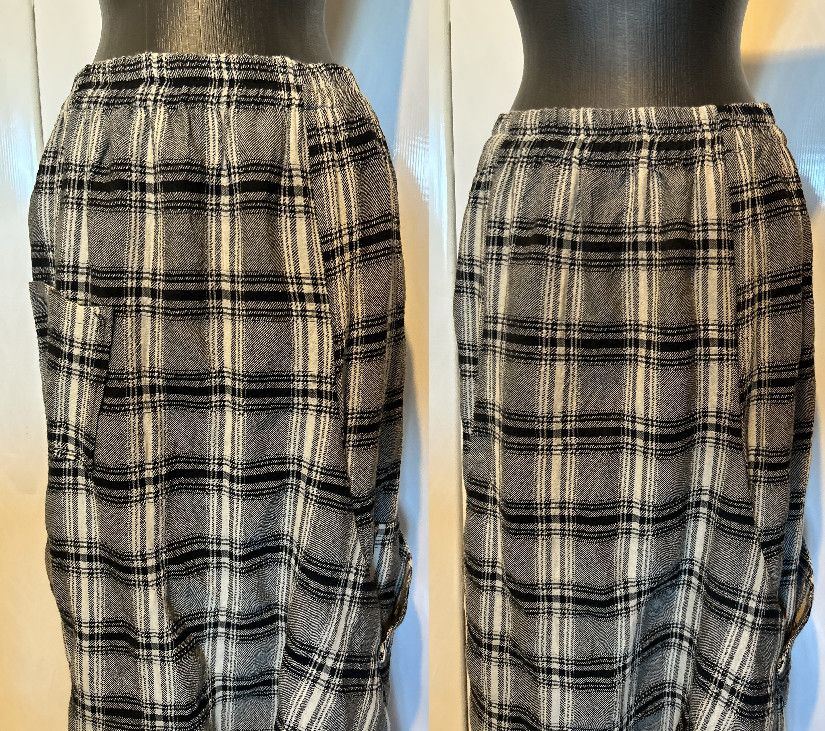 FUSTA LUNGA STOFA LANA TARTAN