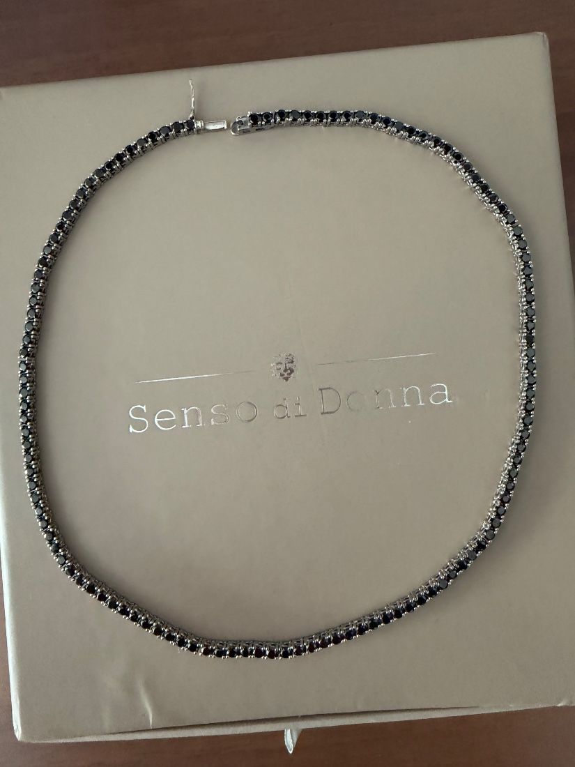 Colier tenis din argint 925.