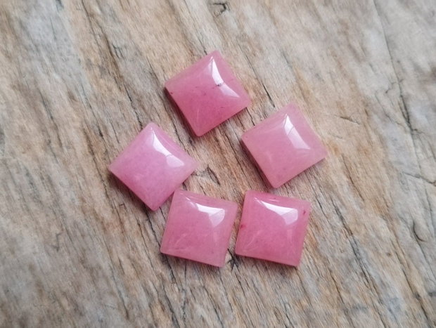 Cabochon jad, 10x10 mm, 2 buc