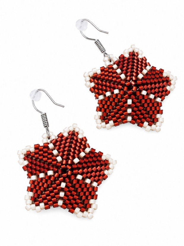Cercei handmade Flori de catifea - REZERVATI
