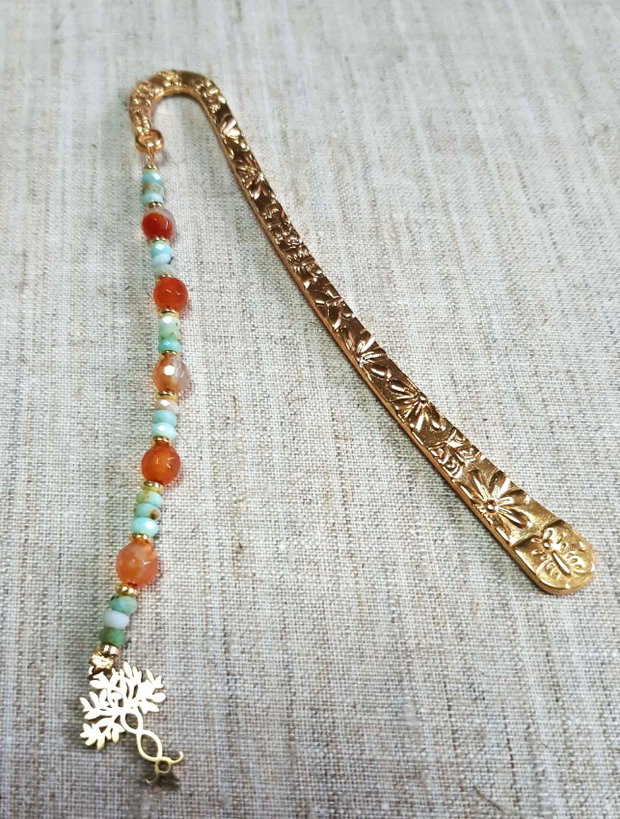 Semn de carte handmade cu pietre naturale