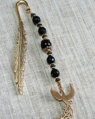 Semn de carte handmade cu pietre naturale