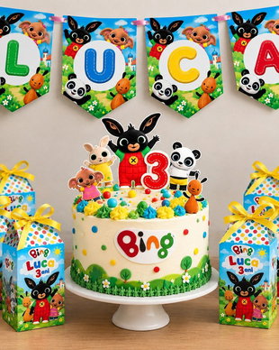 Toppere tort Bing personalizate pentru aniversare