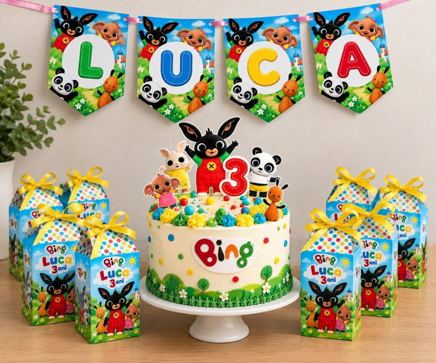 Toppere tort Bing personalizate pentru aniversare
